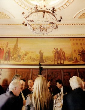 The Mural Room at Melbourne restaurant Grossi Florentino.