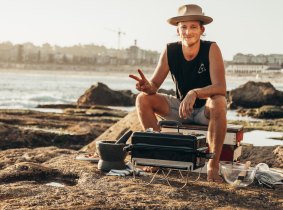 <i>Bondi Harvest: </i> food and sand.