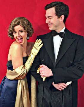 Vanessa de Jager as Fanny Brice and Joel Hutchings as Nick Arnstein in Funny Girl. 
