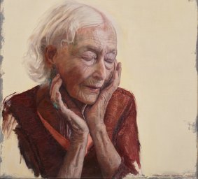 Andrew Greensmith's portrait of Eileen Kramer.
