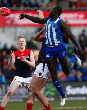 Up above: North's Majak Daw was important late in the game.