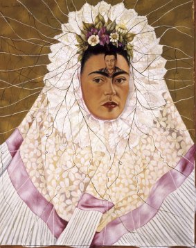 Frida Kahlo's Diego on my mind (self-portrait as Tehuana) 1943.