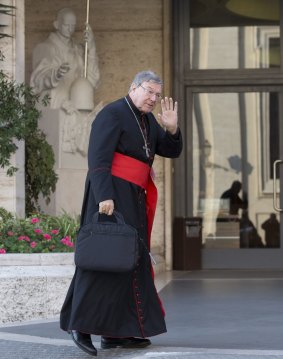 Cardinal George Pell at the Vatican in October 2014.