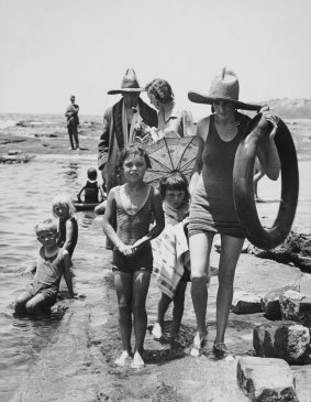 Collaroy Beach has long been a magnet for families. A beach scene from 1930.