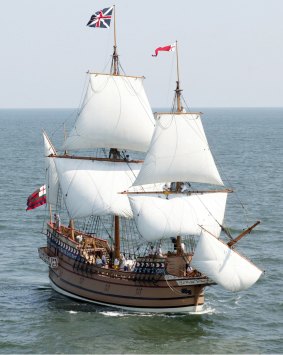 The Susan Constant under sail. Jamestown Settlement 