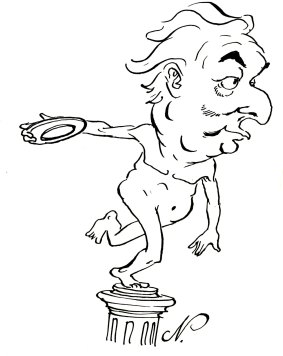 <em>Age</em> cartoonist Peter Nicholson's depiction of Whitlam in 1984.
