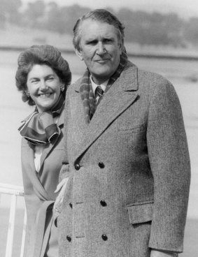 Malcolm and Tamie Fraser at Fairbairn in 1982.