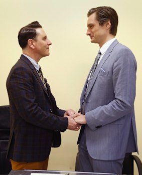 County Tipperary, November 17, 2015: Richard Dowling, left, and Cormac Gollogly become the first same-sex couple to tie the knot under Ireland's new law.