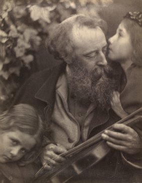 Julia Margaret Cameron's 1865 photograph 'Whisper of the Muse' is in a similar style to that used by the Pre-Raphaelite painters.
