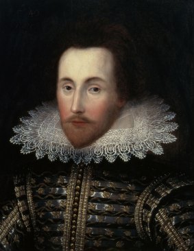 A 1610 portrait of William Shakespeare, which is believed to be almost the only authentic image of the writer made from life.