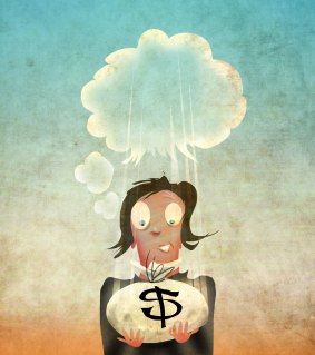 It can take a while to psychologically adjust to an unexpected windfall. Illustration: Michael Mucci