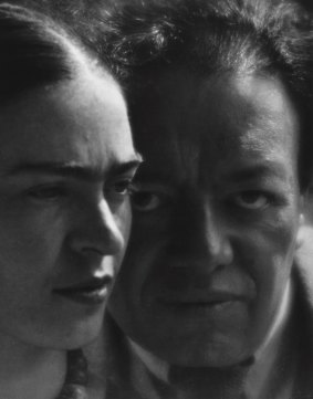 Photo of Diego and Frida taken in 1934.
