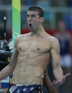 Another gold: Michael Phelps in Beijing.