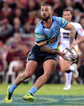 Workhorse: Nathan Peats had a very successful Origin debut.