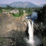 Salish Lodge sits over the magnificent Snoqualmie Falls, one of Washington State's biggest tourist attractions.