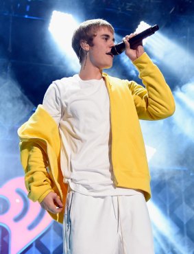Justin Bieber performs during Z100's Jingle Ball 2016 at Madison Square Garden on December 9, 2016 in New York City.