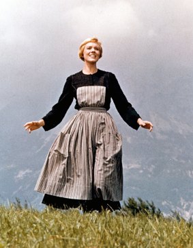Climbing to fame: As Maria in <i>The Sound of Music</i>.