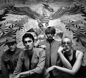 While flamboyant in appearance Robert Forster (second from left) was the "sensible rock" in the Go Betweens.