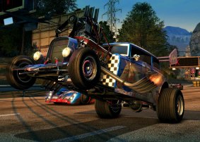 A scene from  Burnout Paradise.