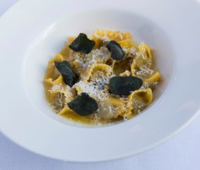 Agnolotti served at Park Street Pasta in South Melbourne. 