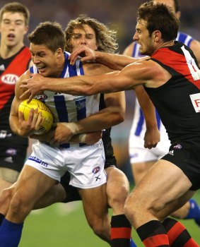 Andrew Swallow hurt his thumb against the Bombers.