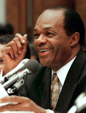 Four-term Washington mayor: Marion Barry, pictured in 1995, was convicted of cocaine possession at one stage.