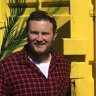 The Truffle Farm owner Jayson Mesman with the former Habibiz shipping container at Westside. 