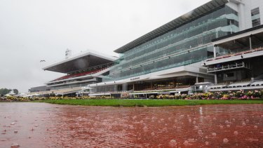 It bucketed on Oaks Day on November 5.
