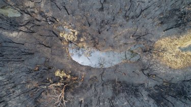 The site of a bushfire might be too dangerous to photograph on foot, but is fine for a drone (with proper permission).