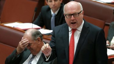 Holding back: Attorney-General George Brandis doesn't want who he has called released.