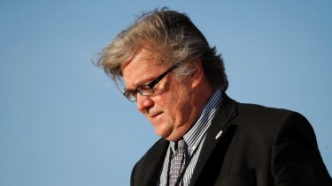 "Bannon's more of a libertarian than anything else, if you want to know the truth," Trump said overnight during an interview in the Oval Office.