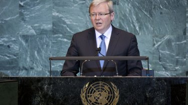 Better to back Kevin Rudd to lead the United Nations than risk damaging our national reputation by shunning him.