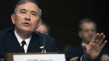 Admiral Harry Harris, US Navy Commander, testifies in Washington last year. 
