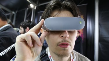 LG's 360 VR goggles are much slimmer and lighter than other VR headsets.
