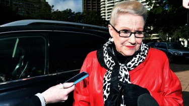 Bronwyn Bishop attends a memorial service at the Sydney War Memorial on Sunday to commemorate the Battle of Fromelles.
 