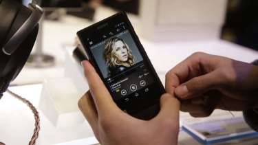 Sony's new Walkman, which runs Android and features high resolution audio playback.