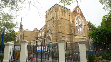 St James Church is being rebuilt at a cost of $20 million.