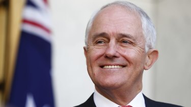Prime Minister Malcolm Turnbull following the "yes" victory.