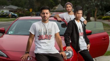 Max (front) and Arman Jalal with their 16-year-old co-accused. 