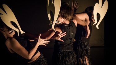  Ghenoa Gela's 'Fragments of Malungoka – Women of the Sea' draws on traditional Torres Strait Islander dance and customs. 