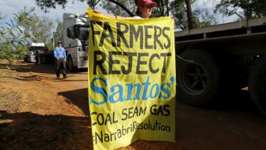 Opponents of the Narrabri CSG project.