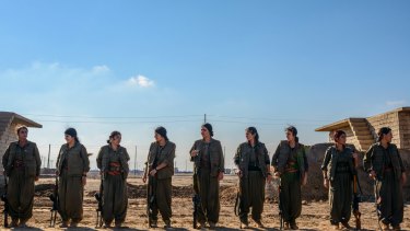 Revolutionary women fighters: 'Nothing can be a distraction, especially feelings,' says Swedish-born Kurdish guerrilla Heval Dalal.