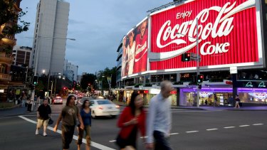The Coca-Cola sign in Kings Cross, Sydney.