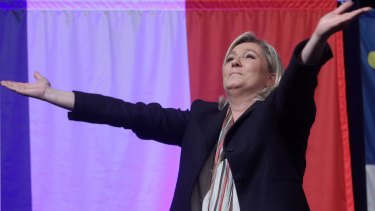 French far-right leader Marine Le Pen's popularity as exploded.