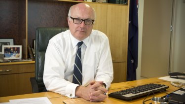 "Senator Brandis has proven as adept at selling the government's law-and-order messages as Treasurer Joe Hockey has been at crafting and selling a tough federal budget."