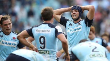Tough times: It has been a difficult season for Dean Mumm and the Waratahs.