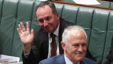The new firm: Prime Minister Malcolm Turnbull and Deputy Prime Minister Barnaby Joyce.