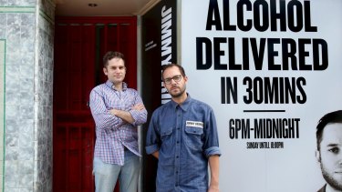 Nathan Besser and David Berger are co-owners of alcohol delivery service Jimmy Brings.