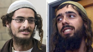 Meir Ettinger (left) and Evyatar Slonim, both in administrative detention in Israel for their alleged membership of Jewish extremist group The Revolt.