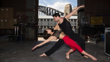 The Sydney Dance Company dancers Janessa Dufty and Petros Treklis.